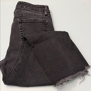 Just Black Denim Distressed Straight Leg Jeans